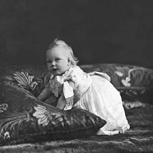 Portrait of the then Prince of Wales and later King Edward VIII, as a baby in 1894