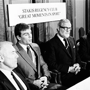 Press conference, Errol Christie against Mark Kaylor 18th October 1985