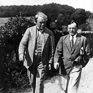 Prime Minister David Lloyd George and Leo Amery. 25th August 1918