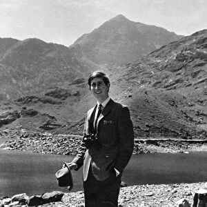 Prince Charles at the foot of Snowdon. 5th June 1969
