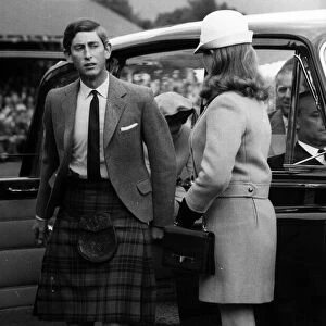 Prince Charles in kilt, September 1968