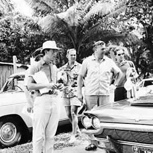 Prince Charles looking at the Car during his visit to Jamaica August 1966