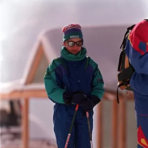 PRINCE WILLIAM DURING SKIING HOLIDAY IN LECH, AUSTRIA - 05 / 04 / 1993