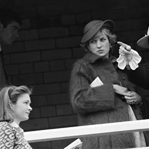 Princess Diana at Aintree Racecourse for the the Grand National horserace. 3rd April 1982