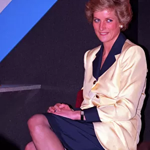 Princess Diana attends the Panasonic London Sports Personality of the Year Awards