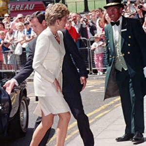 The Princess of Wales, Princess Diana, in her capacity as Patron of