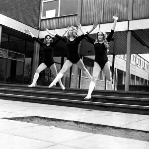 Pupils from Guide Post School in Northumberland 26 April 1975 - these girls same to be