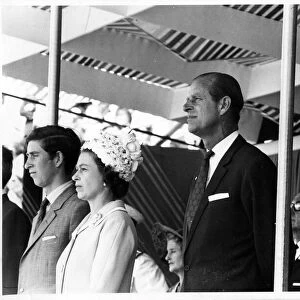 Queen Elizabeth II, Prince Philip, Charles and Anne in Auckland, New Zealand