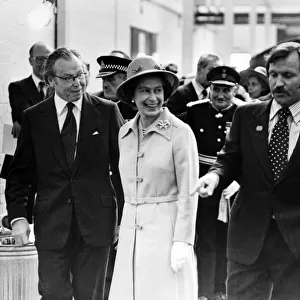 Queen Elizabeth II and Prince Philip during the silver jubilee tour