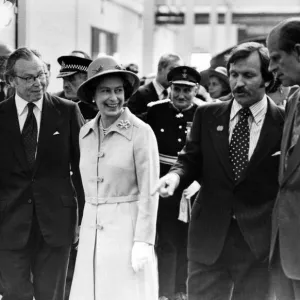 Queen Elizabeth II and Prince Philip during the silver jubilee tour