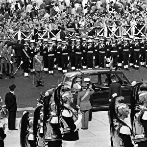 Queen Elizabeth II state visit to Rome, Italy. 17th October 1980