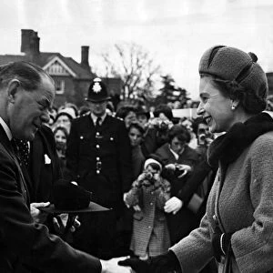 Queen Elizabeth II visits Wrekin College, 17th March 1967