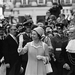 Queen Elizabeth II visits York. 28th June 1971