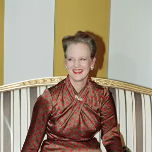 Queen Margrethe II of Denmark. 18th April 1990
