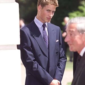 Queen Mother 99th Birthday August 1999 Prince William outside Clarence House in
