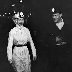The Queen visits Rothes Colliery in Fifeshire, Scotland. 1st July 1958