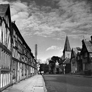 This quiet village street may lead to stardom. Elstree, Hertfordshire