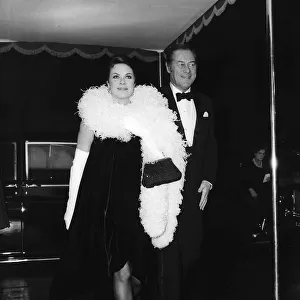 Rachel Roberts Actress with her husband Rex Harrison December 1967
