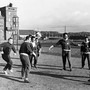 Racing Club of Argentina players during a training session at Troon ahead of the World