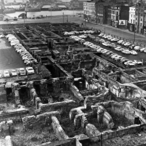 Redevelopment on the site of the old Customs House, Liverpool, Merseyside. Circa 1960