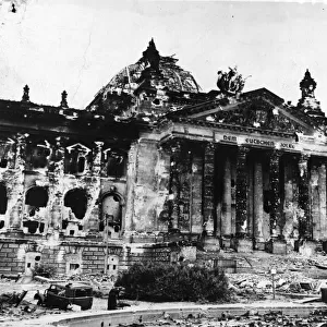 The Reichstag after the battle of Berlin. Russia took Berlin on 2nd May 1945