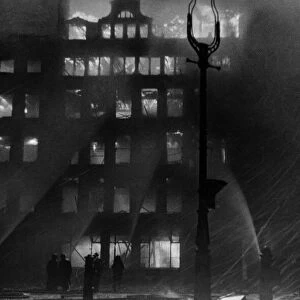 Remarkable picture taken during last nights blitz in the City of London