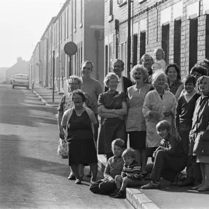 The residents of Main Street Goldthorpe which has been voted nicest street in Britain