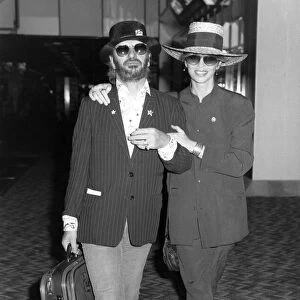 Ringo Starr and Barbara Bach leaving for New York. June 1988 P017261