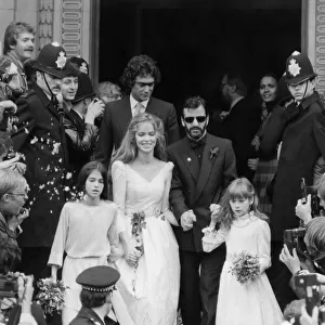 Ringo Starr & Barbara Bach Wedding, Marylebone Register Office