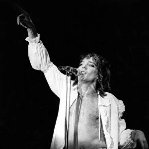 Rod Stewart performing - November 1976
