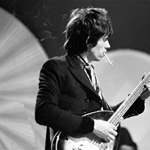 The Rolling Stones: 22nd January 1967 Keith Richards during their appearance on Sunday