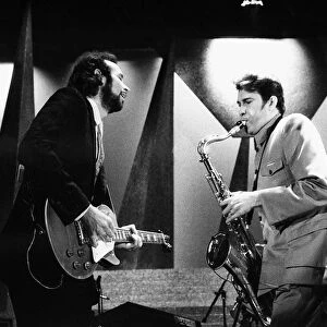 Roxy Music pop group on stage 1981