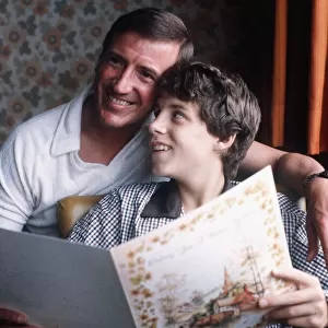 Roy Castle TV Presenter and Entertainer with son Daniel who survived cliff fall