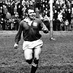 Roy Thomas of Llanelli Rugby Football Club, during a game at Stradey Park
