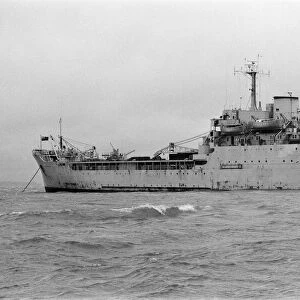 Royal Fleet auxiliary "Sir Lancelot"(pictured