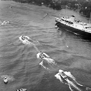 The Royal Yacht Brittania on a Tour of Canada 1st June 1959