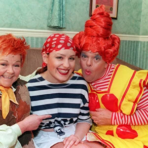 Roz Paterson with Janet and Iain from The Krankies December 1999 Peter Pan pantomime