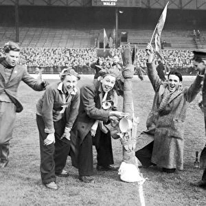 Rugby - Wales v England - January 1950 - The biggest leek taken to Twickenham