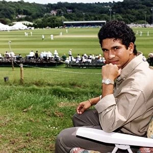 Sachin Tendulkar Cricketer sitting in a chair