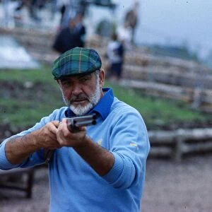 Sean Connery Cancer Research shoot Gleneagles 1988 shotgun