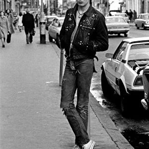Sex Pistols guitarist Sid Vicious. 29th March 1977