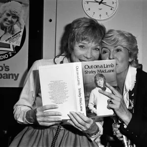 Shirley MacLaine at the BBC to appear on the Gloria Hunniford programme with her new book