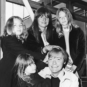 Simon Ward actor with his family at London Airport - January 1979 dbase msi