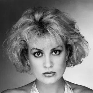 Singer, Jay Aston of Bucks Fizz Pop Group taken in the "Daily Mirror"