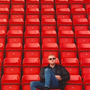 Singer songwriter John Miles, surveys the scene the day before playing the Gateshead
