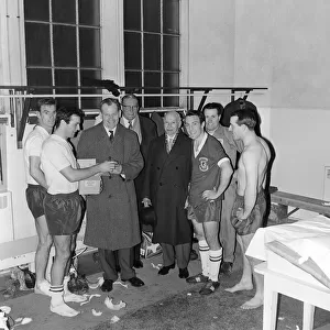 Sir Walter Winterbottom England manager November 1962 with England players