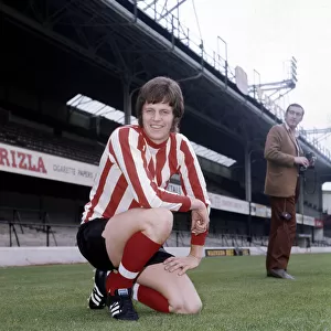 Southampton footballer Mick Channon at the Dell football ground August 1970