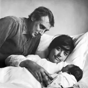 Spike Milligan with his wife Patricia and their child Jane. 19th May 1966