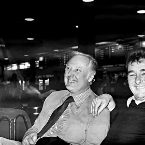 Sport: Football: Nottingham Forest Manager Brian Clough at the airport with his team