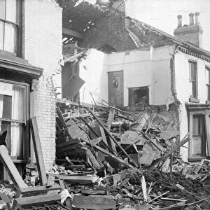 Stamford Street, Edge Hill in Liverpool, Merseyside, severely damaged during The